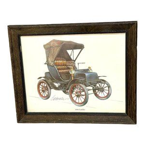 Vintage Decorative Arts Framed Print 1904 Cadillac
